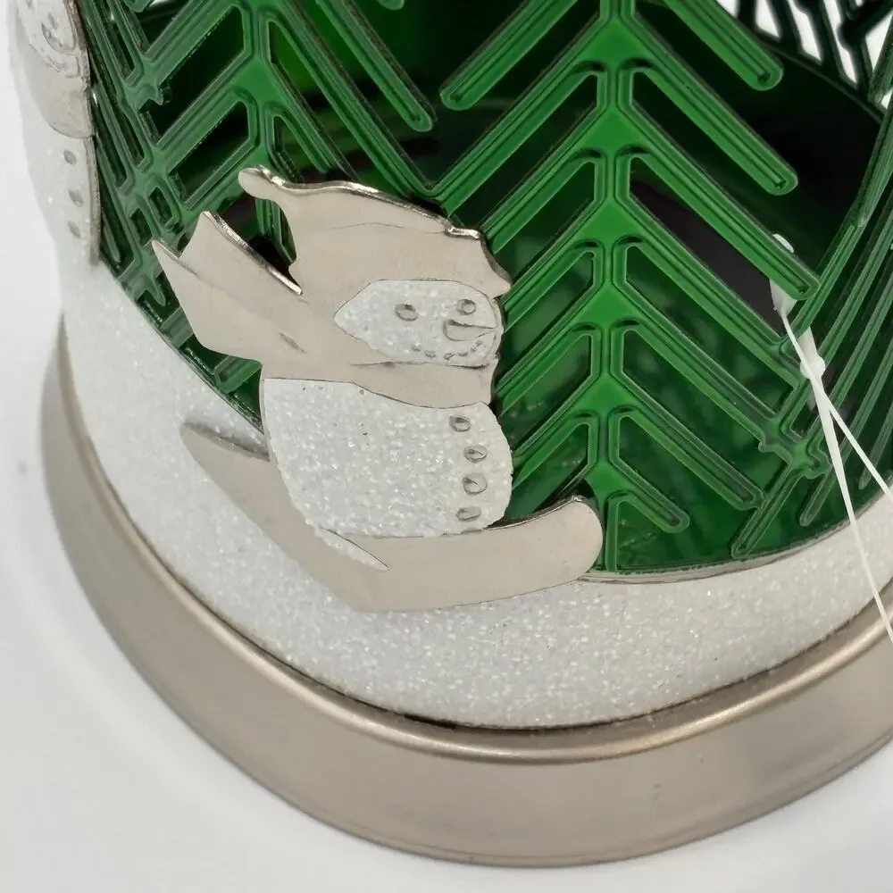 Bath & Body Works Winter Scene Soap Holder Snowmen Glitter New NWT